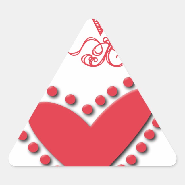 Pegatina Triangular lovie (Anverso)