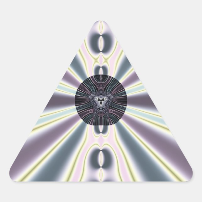 Pegatina Triangular Luces de Diamante (Anverso)