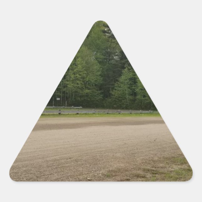Pegatina Triangular Lugares simples (Anverso)