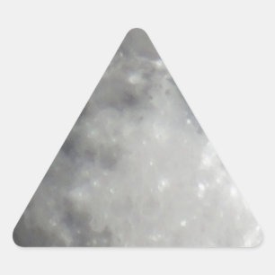 Pegatina Triangular Luna gris en el cielo negro