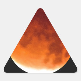 Pegatina Triangular Luna Roja Ascendente