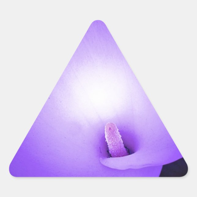 Pegatina Triangular Luz de amor, Lilie_ (Anverso)