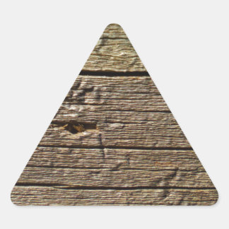 Pegatina Triangular madera marrón