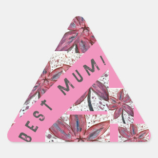 Pegatina Triangular ¡mamá!