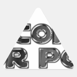 Pegatina Triangular Mantén tus comentarios estúpidos