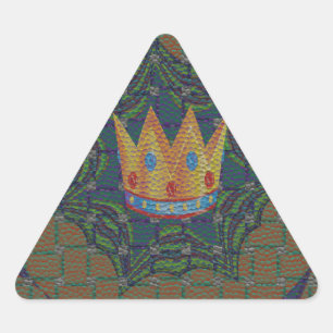 Pegatina Triangular Manténgalo Simple: El diseño del patrón de clarida