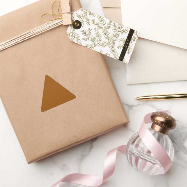 Pegatina Triangular Marrón (Regalar)