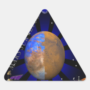 Pegatina Triangular Mars Surveyor '98