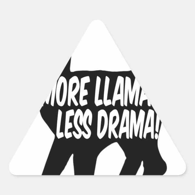 Pegatina Triangular Más llamadas menos drama (Anverso)