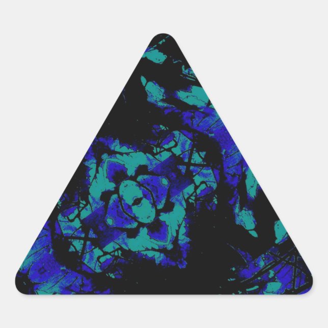 Pegatina Triangular Materia acuática (Anverso)