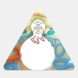 Pegatina Triangular Me encanta dejarlo o vivirlo Hakuna Matata