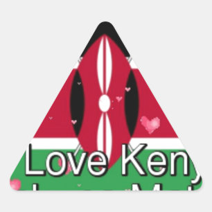 Pegatina Triangular ¡Me Encanto! Kenia Hakuna Matata