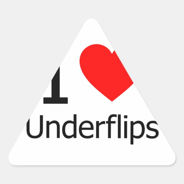 Pegatina Triangular Me Encanto Los Underflips (Anverso)