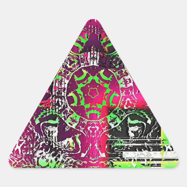 Pegatina Triangular Mi Nombre No Es Donna (Anverso)