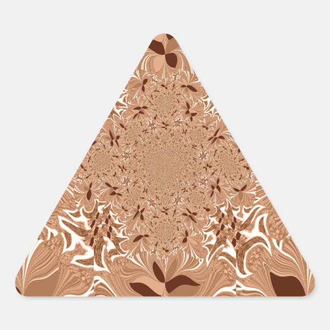 Pegatina Triangular Mis colores del café de la mañana (Anverso)