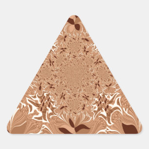 Pegatina Triangular Mis colores del café de la mañana