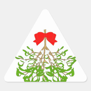 Pegatina Triangular Mistletoe