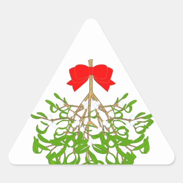 Pegatina Triangular Mistletoe (Anverso)