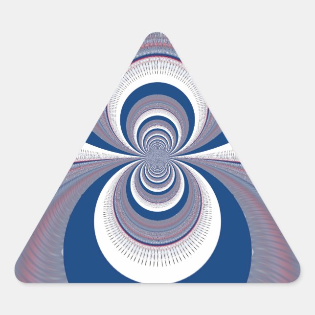 Pegatina Triangular Mitad Azul (Anverso)