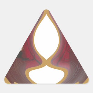 Pegatina Triangular Mosaico Masái: Una celebración de la cultura vibra