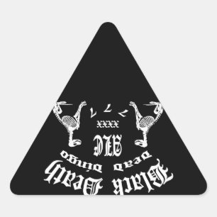Pegatina Triangular Muerte negra 777 - Dingo muerto