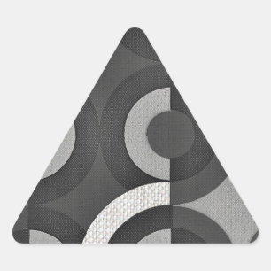 Pegatina Triangular Múltiples círculos de mod de apariencia geométrica