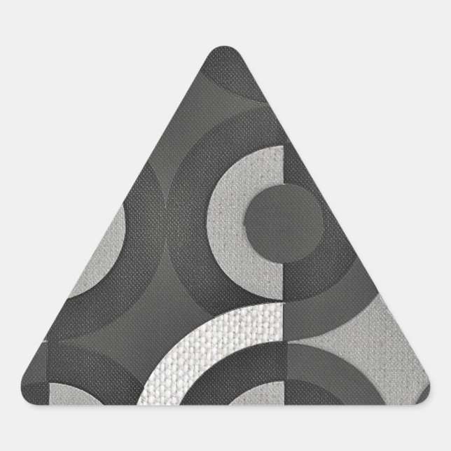 Pegatina Triangular Múltiples círculos de mod de apariencia geométrica (Anverso)