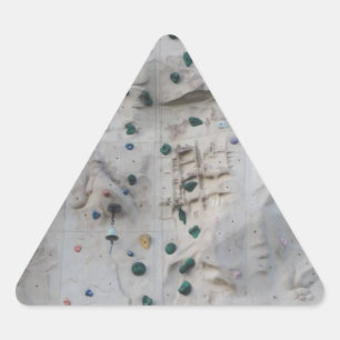 Pegatina Triangular Muro de escalada de rock