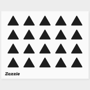 Pegatina Triangular Murugi Stationery Co. Pegatinas del Triángulo Negr
