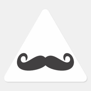Pegatina Triangular Mustache