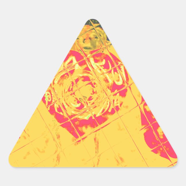 Pegatina Triangular Nakupenda - Te Amo Palabra En Swahili Que Signific (Anverso)