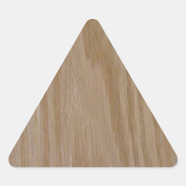 Pegatina Triangular Natural Oak (Foto impresa de) (Anverso)