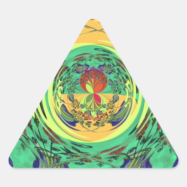 Pegatina Triangular Navidades comen el juego de amor Hakuna Matata Col (Anverso)