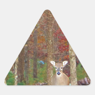 Pegatina Triangular Navidades Deer