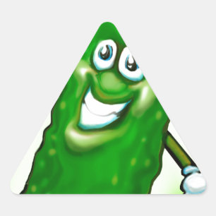 Pegatina Triangular Navidades Pickle