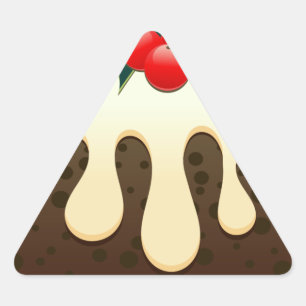 Pegatina Triangular navidades puddings