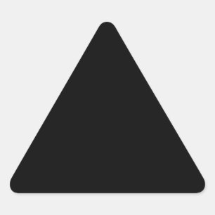 Pegatina Triangular Negro Sólido