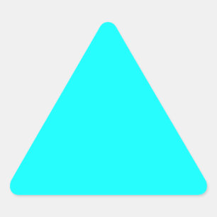 Pegatina Triangular Neon blue 00ffff