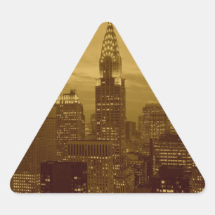 Pegatina Triangular New York Manhattan