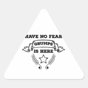 Pegatina Triangular No tengas miedo de que haya grupos aquí
