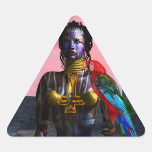 PEGATINA TRIANGULAR NORA CYBER WARRIOR TRIANGLE