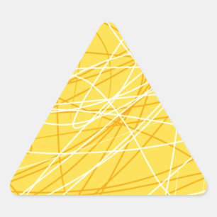 Pegatina Triangular Nueva tendencia de patrón amarillo canario 2014 ac