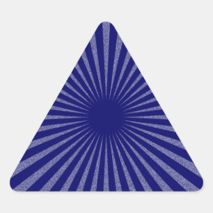 Pegatina Triangular Objetivo azul: