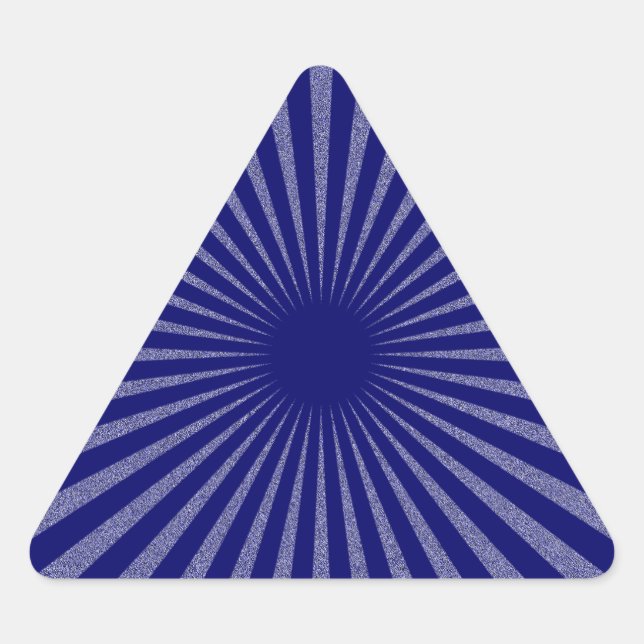 Pegatina Triangular Objetivo azul: (Anverso)