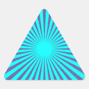 Pegatina Triangular Objetivo turquesa: