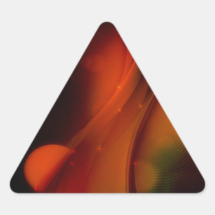 Pegatina Triangular Ola de incendios