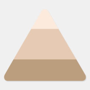 Pegatina Triangular Ombre marrón a rayas