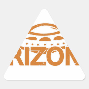 Pegatina Triangular OVNI de Arizona