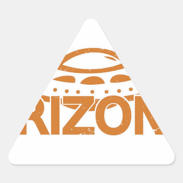 Pegatina Triangular OVNI de Arizona (Anverso)