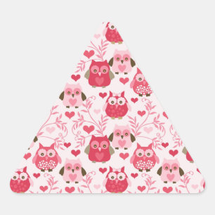 Pegatina Triangular Owls Pegatinas